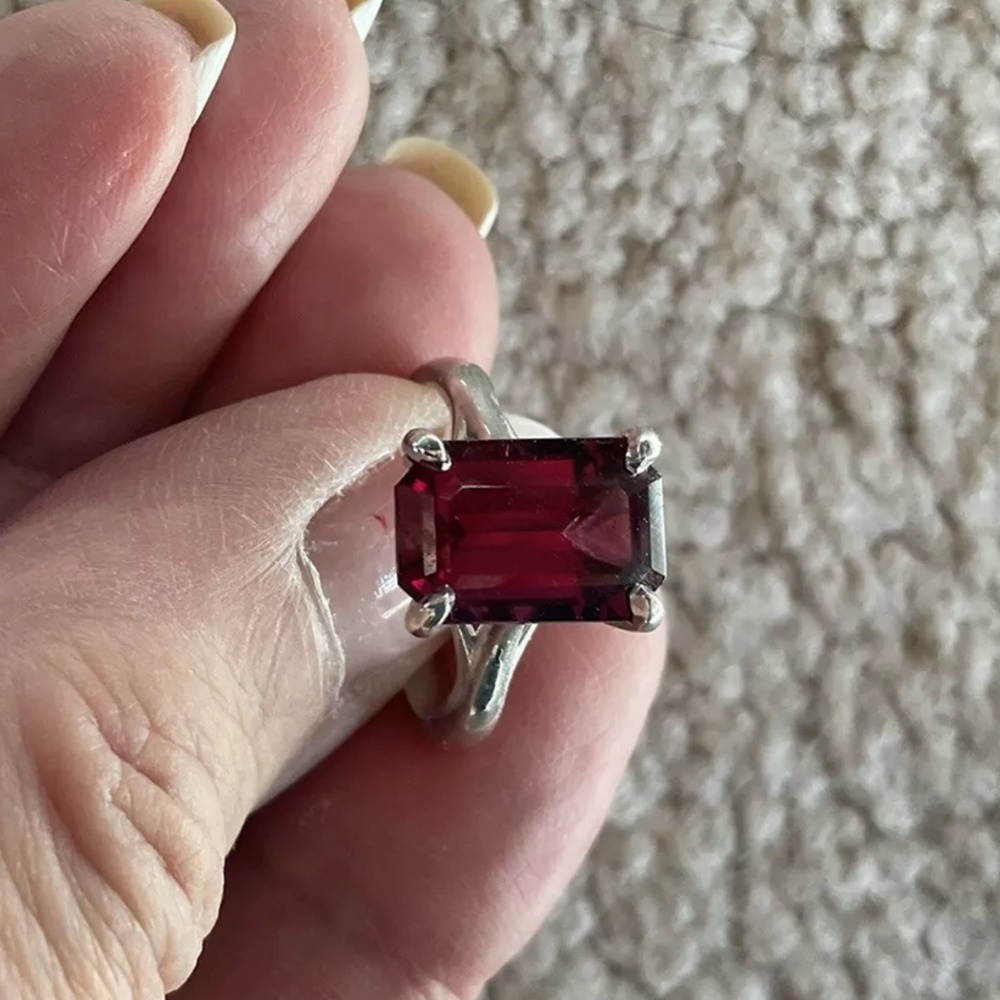 Ruby - Lab Created - Ring - Size 6 1/2 - Emerald … - image 1